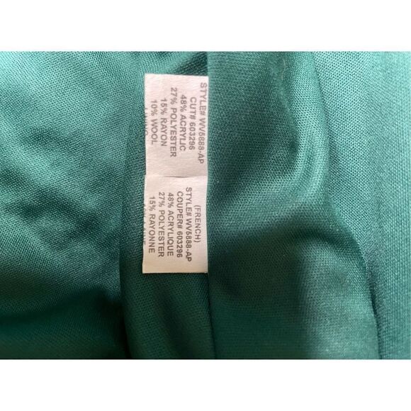 Anthropologie Eva Franco Emerald Gold Tweed Skirt, Size‎ 8P - Picture 5 of 5